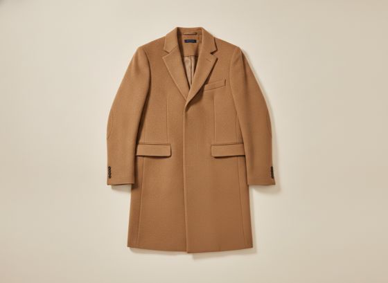 Camel wool overcoat